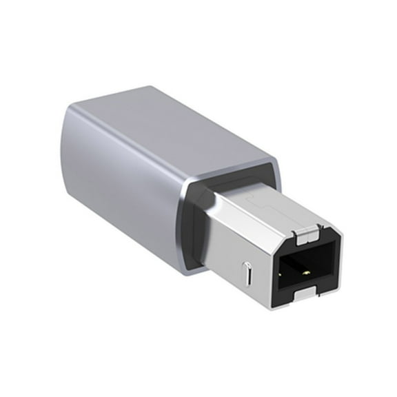 USB B to USB C Adapter USB C Female to Printer Male Converter Type C to USB B Connector Data Sync for Printer