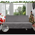 thumbnail image 5 of Easy-Going Futon Reversible Sofa Slipcover Water Resistant Couch Cover(Futon, Gray/Light Gray), 5 of 8