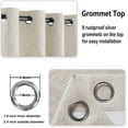 thumbnail image 6 of JIUZHEN Ombre Blackout Curtains for Living Room - Gradient Energy Saving Grommet Top Thermal Insulated Room Darkening Window Drapes for Bedroom, 2 Panels, 52 x 96 Inches Long, Taupe, 6 of 7