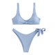 thumbnail image 1 of Traje de baño dividido cómodo de color sólido con correas elegantes para mujer Conjunto de ropa de playa Bikini OAVQHLG3B Store  lin121212, 1 of 4
