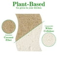 thumbnail image 3 of sixwipe 12 Pack Natural Kitchen Sponge, Biodegradable Compostable Cellulose and Coconut Scrubber Sponge, Eco-Friendly Scrub Sponges for Dishes, Bathtubs(Brown-White), 3 of 8