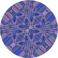 thumbnail image 1 of Ahgly Company Tapis Rond Lavable en Machine Intérieur Transitionnel Violet, 7 Pieds Rond, 1 of 7
