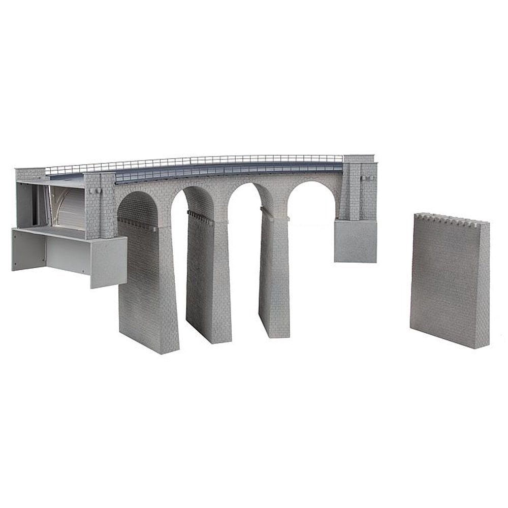 Faller HO Scale Structure Kit Cut Stone Double Track Viaduct Bridge
