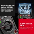 thumbnail image 4 of HABOTEST HT135A Handheld Digital Multimeter with 4000 True RMS Counts, Auto-Ranging & Auto-Shutoff, Measures AC/DC Voltage/Current, Resistance, Capacitance, Frequency, Temperature (°C/°F), Includes, 4 of 6