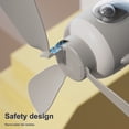thumbnail image 3 of Cateissary Ventilador de techo Colgando Control remoto Enfriador de cama Dormitorio Dormir Bajo ruido Carpa al aire libre Enfriamiento Blanco Electrodomésticos Azul Recargable, 3 of 6