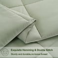 thumbnail image 4 of SOPAT All Season Down Alternative Comforter Hotel Luxury Quilted Duvet Insert Cooling Washable Hypoallergenic Reversible Quilt - King,Sage Green, 4 of 7