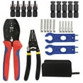 thumbnail image 1 of Juego de herramientas de crimpado solar para cables fotovoltaicos de paneles solares de 2,5/4/6 mm², 6 pares de conectores solares + Schraubenschlüssel + 1 pieza AWG26-10 mc-4 de, 1 of 5