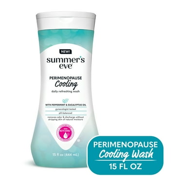 Summer’s Eve, Perimenopause Cooling Wash, Removes Odor, pH balanced Feminine Wash, 15 Fl Oz