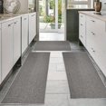 thumbnail image 1 of Sale Today Clearance! Large Burlap Rug Set, 3-Piece Solid Color Indoor/Outdoor Doormat, Non-Slip, Durable Kitchen, Office Mat, Oil & Wear-Resistant, Easy-Clean, 1 of 6