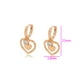 thumbnail image 2 of Arracada Huggies Corazón Colgante con Swarovski Oro 18K Lam dorado Unitalla, 2 of 7