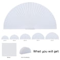thumbnail image 4 of Cordless Blackout Cellular Shades for Arch Windows, Half Moon Window Covering, No Drill Light Blocking Blinds for Indoor Room Darkening, Easy Install Honeycomb Blinds (White, 36x18 Inch), 4 of 8