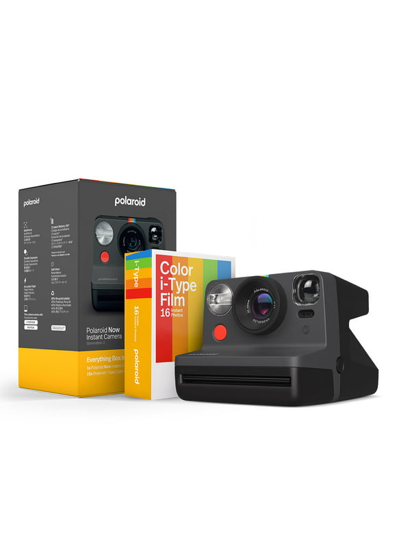 Polaroid Everything Box with Now Instant Camera and Double Pack of Color i-Type Film - Generation 2 (Black)