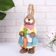 thumbnail image 2 of Straw Rabbit Ornaments Bunny Easter Multicolor Party Supplies Artificial Foam Props Home Decoration Simulation, 2 of 5