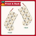 thumbnail image 2 of Uemuo Peanuts Print Christmas Stockings, 18inch Xmas Hanging Stocking Decorations for Christmas Party Family Decor, 2 of 7