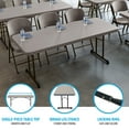 thumbnail image 5 of Lifetime 6 Foot Professional Grade, Industrial Strength Folding Table, Putty Color (80126), 5 of 11