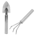 thumbnail image 3 of Tebru Stainless Steel Small Garden Shovel Rake Digging Tool Flower Plant Bonsai Gardening Hand Tool,Garden Tool Set,Gardening Tools, 3 of 8