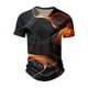 thumbnail image 5 of Summer New Men's Popular T-shirt Printed V-neck Short Sleeved T-shirtL, 5 of 5
