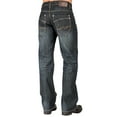 thumbnail image 2 of Level 7 Mens Relaxed Bootcut Premium Denim Jeans With Artisan Handcrafted Wash, 2 of 5