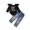 Black, variant on Vedolay Girls Outfits Girl's Fall 2 Piece Outfits Floral Print Crew Neck Cami Top Ruffle Hem Pants Set,Black 2-3 Years