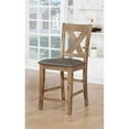 thumbnail image 2 of Furniture of America Tabouret Roxy 24" en Ton Naturel (Lot de 2), 2 of 2