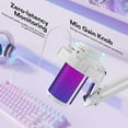 thumbnail image 4 of WarmHavenUSB Gaming Microphone with Noise Cancellation, Computer PC Mic with Boom Arm, RGB Light, Mute, Gain, Monitoring Streaming Mic for Podcast, YouTube, Twitch, Discord, PS5/4, GamerWave DGM20S, 4 of 16