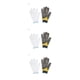 thumbnail image 4 of Riwesomey Guante de seguridad Guante protector de alambre de acero inoxidable Carpintería Cocina Protector de mano ajustable, L amarillo L 3piezas Riwesomey CBP048571, 4 of 6