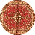 thumbnail image 1 of Ahgly Company Indoor Round Persian Orange Traditional Area Rugs, 7' Round, 1 of 1