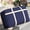 Navy #3, variant on GUUDIE Large Capacity Storage Bag with Zippers, Waterproof Moving Tote Bag with Reinforced Handle, Heavy Duty Duffel Bag for Clothes, Bedding, Travel, Moving, Storage & Organization
