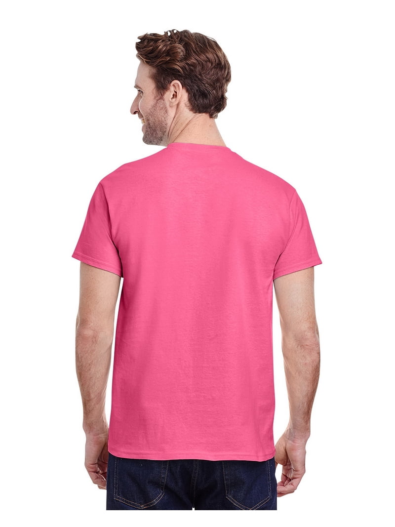 Gildan Heavy Cotton 2XL T-Shirt - Safety Pink, 5000 Series