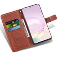 thumbnail image 3 of Phone Case for Samsung Galaxy Note 20 Ultra Glaxay Note20 Plus 5G Wallet with Tempered Glass Screen Protector Leather Slim Flip Cover Card Holder Stand Cell Gaxaly Notes 20Ultra Note20+ U + Brown, 3 of 13