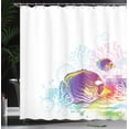 thumbnail image 4 of Ambesonne Cartoon Shower Curtain, Fish Sea Theme, 69"Wx84"L, Multicolor, 4 of 5