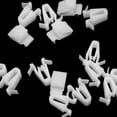 thumbnail image 5 of White Plastic Door & Garnish Moulding Clips Pack of 20 for Toyota For Lexus (6777158010) Interchange Part Number 6777158010, 5 of 6