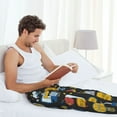 thumbnail image 4 of Uemuo Teeth Pattern Men's Wide Leg Palazzo Lounge Pants with Pockets Light Weight Loose Comfy Casual Pajama Pants-X-Large, 4 of 9