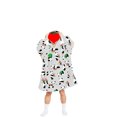 thumbnail image 2 of goowrom Parent-Child Velvet Wearable Blanket Cartoon Animal Printed Hoodie, 2 of 10