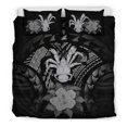 thumbnail image 1 of Niue Gray Hibiscus Bedding Set, 1 of 7