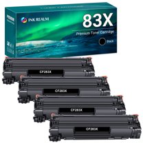 83X 83A Toner Cartridge Replacement Compatible for HP 83X CF283X Pro M201dw M201n M201 M125 M125nw M127fn M127fw M225dn Printer (Black, 4 Pack)