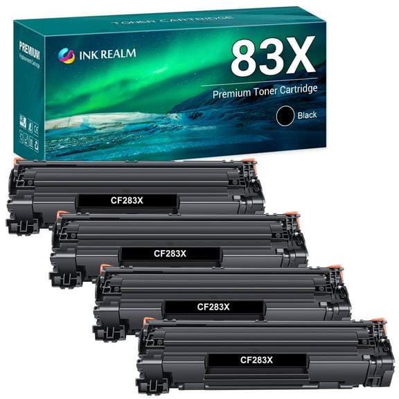 83X 83A Toner Cartridge Replacement Compatible for HP 83X CF283X Pro M201dw M201n M201 M125 M125nw M127fn M127fw M225dn Printer (Black, 4 Pack)