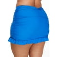 thumbnail image 2 of Women's Raisins Curve G840068 Plus Size Calina Solids Echo Skirt Swim Bottom (Aegean 18W), 2 of 2