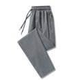 thumbnail image 3 of Vedolay Men Pants Slim Fit Men's Pants Straight Baggy Wide Leg Stretch Elastic Waist Drawstring Relaxed Fit Trousers Pant,Dark Gray XL, 3 of 4