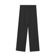 thumbnail image 5 of HH TRAF 2024 Pantalones rectos de estilo urbano para mujer, pantalones lisos de cintura media con abertura y botones con cremallera, pantalones largos de verano para mujer a la moda, 5 of 5