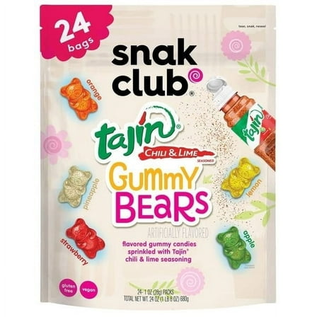 Snak Club Tajin Gummy Bears 24 Ounce