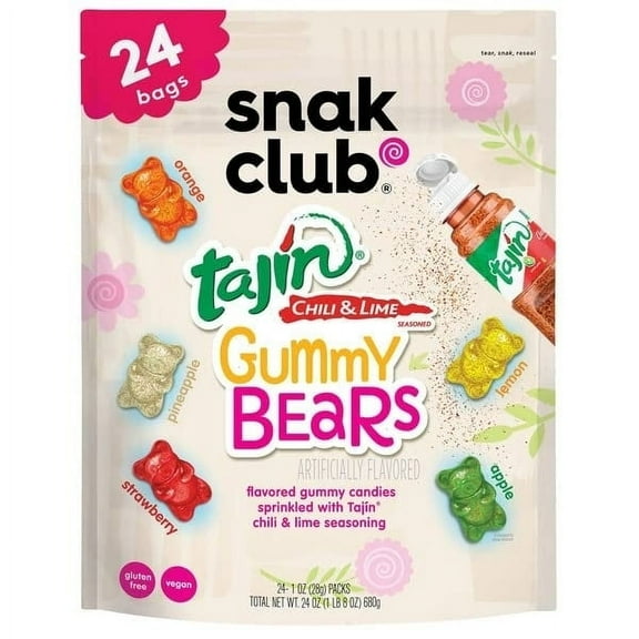 Snak Club Tajin Gummy Bears 24 Ounce