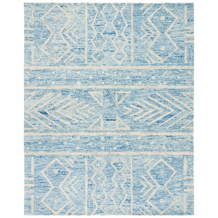 SAFAVIEH Chatham CHT764B Handmade Blue / Ivory Rug