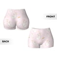 thumbnail image 4 of KLL Rainboe And Rabbit Pattern Workout Shorts for Women Scrunch Short Gym Yoga Running Sport Active Exercise Fitness Shorts, 4 of 8
