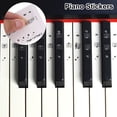 thumbnail image 2 of Pluokvzr Piano Key Stickers Full Set Letter Piano White and Black Keys Transparent Keyboard Stickers, 2 of 11