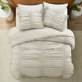 thumbnail image 2 of Grace Living Karsten 3pc King/California King Comforter Set, Beige, 2 of 6