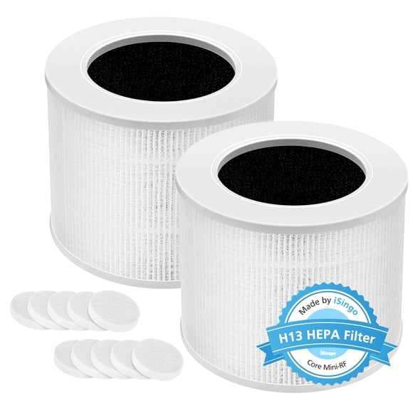 Filtro de repuesto iSingo Core Mini H13 True HEPA, paquete de 2
