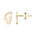 thumbnail image 1 of Lindbes Sterling Silver Stud Earrings  14K Gold, 1 of 6