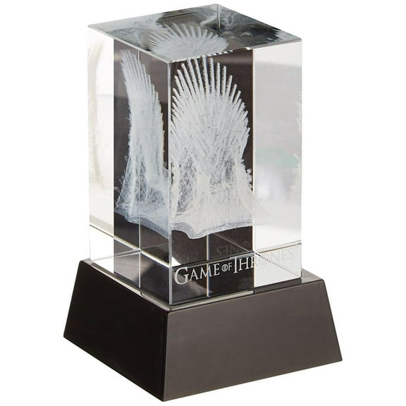 Game of Thrones: 3D Crystal Iron Throne with Illumination Base Statue