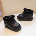 thumbnail image 2 of BFHHYA Toddlers' Non-Slip Fleece-Lined Boots Boys Girls First-Walker Shoes Soft Sole Warm Snow Boots with Straps, for Winter Neighborhood Errands, 2 of 7